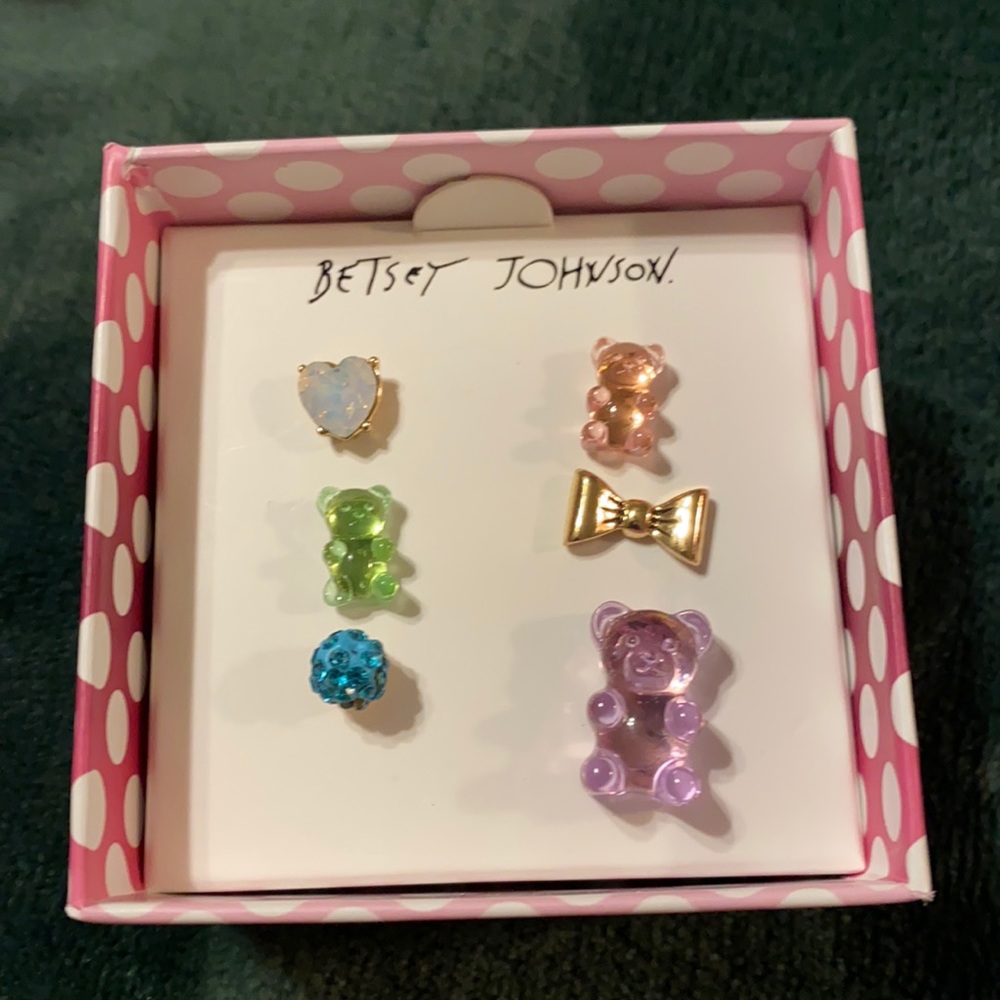 Betsey Johnson multi pack earrings